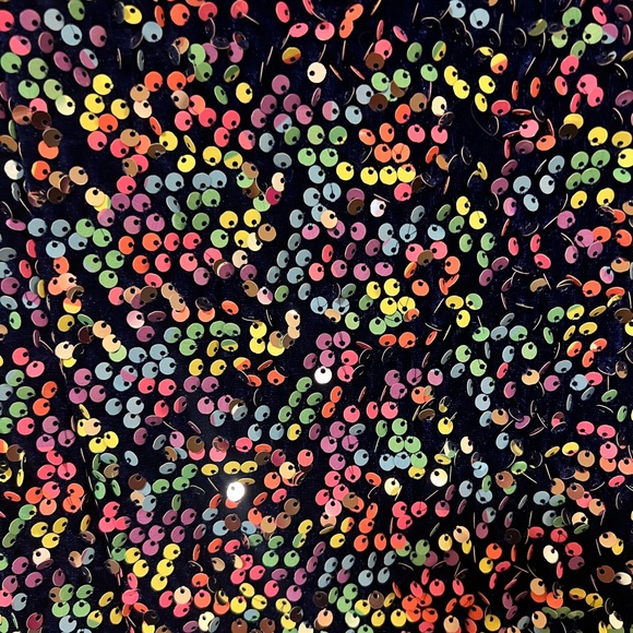 Sequin Multicolor Mini Dress - Picture 6 of 7